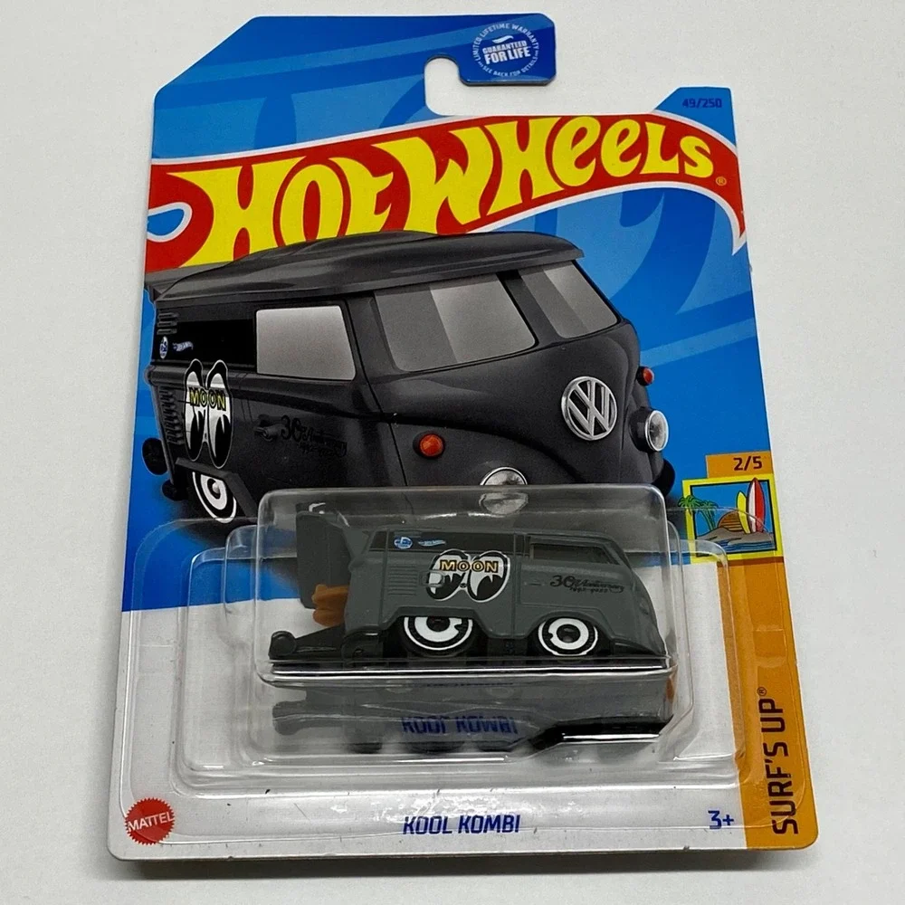 Hot Wheels Kool Kombi Volkswagen Van HW 49/250 Surf's Up 2/5 Gray Mooneyes 1/64